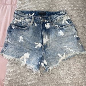 playboy x pacsun high waisted shorts